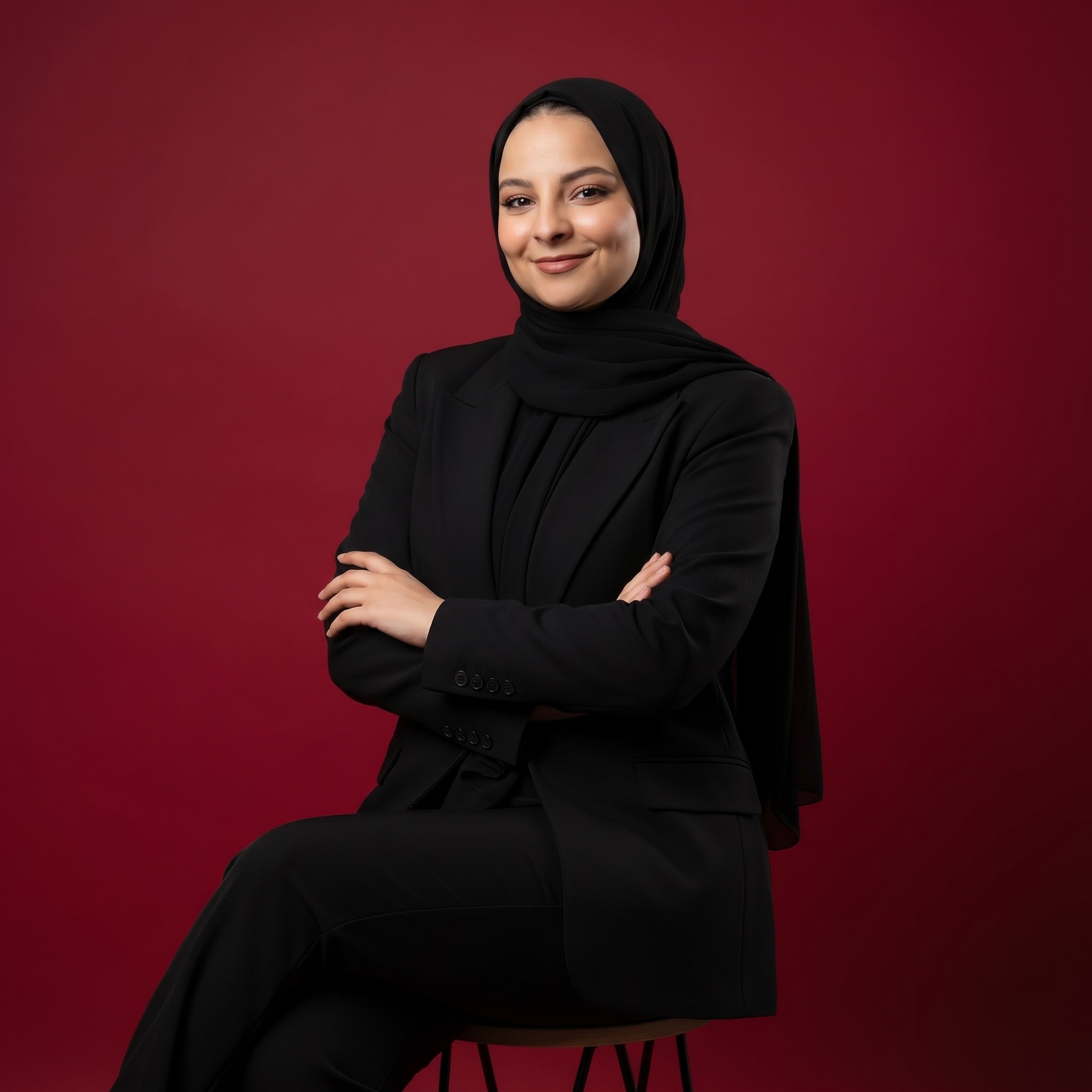 Portrait of AI visual artist and designer Maroua Azoud